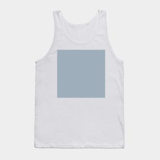 Solid Storm Light Blue Gray Monochrome Minimal Design Tank Top